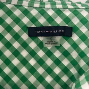 Green and white checkered Tommy Hilfager dress